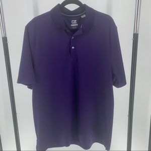 Cutter & Buck Purple DryTec Golf Polo Size XL